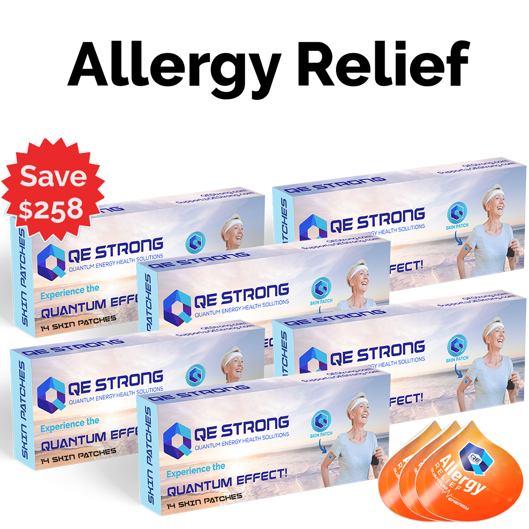 QE Allergy Relief Skin Patches 6 Boxes QE Strong
